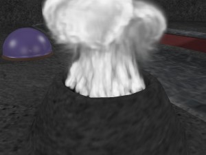 space city in a crater Modelo 3D