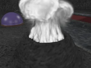 space city in a crater 3D Model