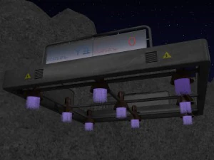 space city in a crater 3D Model