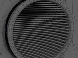 space city in a crater 3D Model