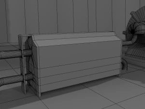 space city in a crater 3D Model