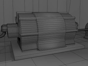 space city in a crater 3D Model