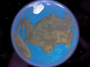 caricatura da terra Modelo 3D