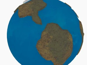 caricature of earth 3D Model