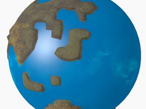 caricature of earth 3D 模型