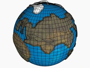 caricature of earth 3D Model