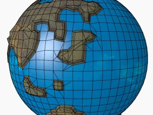 caricature of earth 3D Model