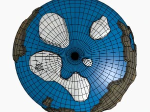 caricature of earth 3D Model