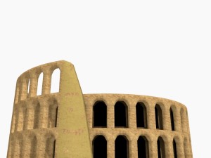 simple colosseum Model 3D