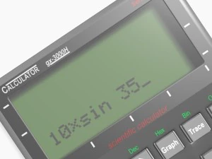 generic scientific calculator 3D Model