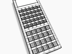 generic scientific calculator 3D Model