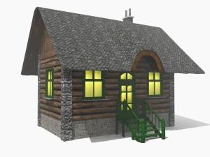 christmas lodge 3D Model