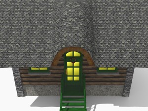 christmas lodge 3D Model