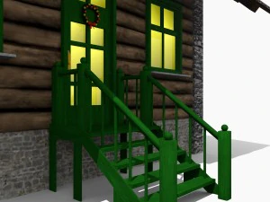 christmas lodge 3D Model