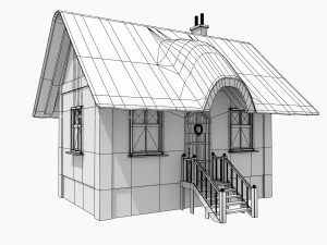 christmas lodge 3D Model