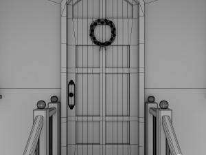 christmas lodge 3D Model