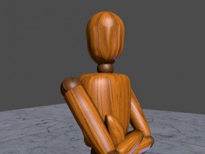 artist wooden dummy 3D Model