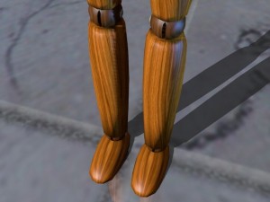 artist wooden dummy 3D Model