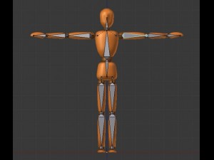 artist wooden dummy 3D Model