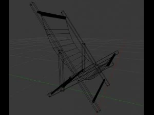 deck chair 3D Model