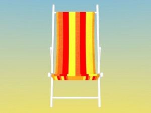 deck chair Model 3D