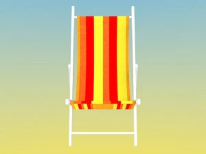 deck chair 3D Model