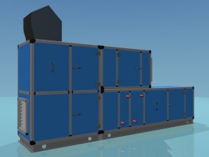 ahu  air handling unit Modelo 3D