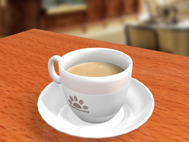 cup of coffee 3D Model .c4d .max .obj .3ds .fbx .stl .blend