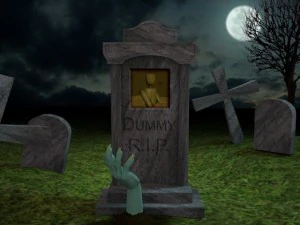 scary cemetery scene 3D Model