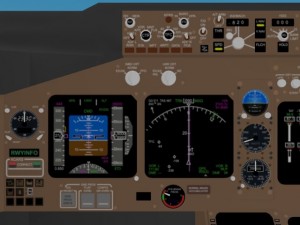 cockpit boeing 747 400 Model 3D