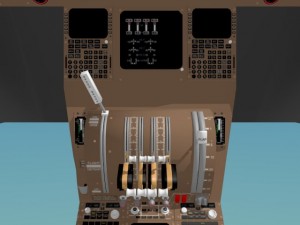 cockpit boeing 747 400 Model 3D