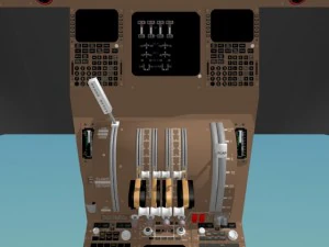 cockpit boeing 747 400 3D Model