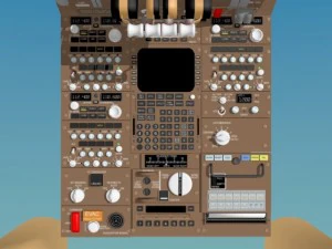 cockpit boeing 747 400 3D Model