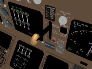 cockpit boeing 747 400 3D Model