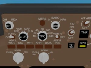 cockpit boeing 747 400 3D Model