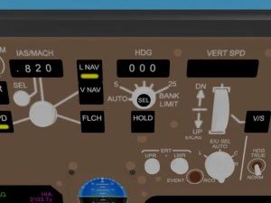 cockpit boeing 747 400 3D Model