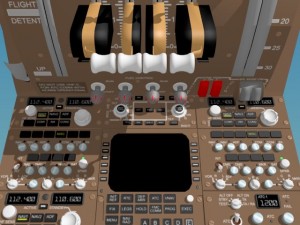 cockpit boeing 747 400 Model 3D