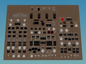 cockpit boeing 747 400 3D Model
