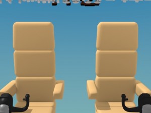 cockpit boeing 747 400 Model 3D