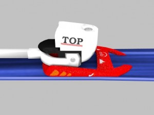 skis and pole 3D Model