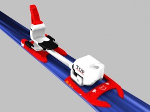 skis and pole 3D Model