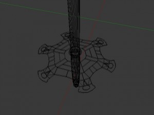 skis and pole 3D Model