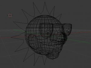 słońce w stylu kresk&oacute;wki Model 3D
