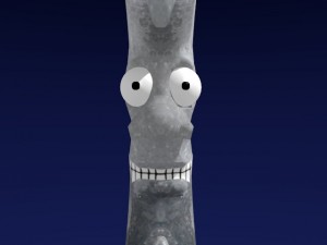 cartoon style moon 3D मॉडल