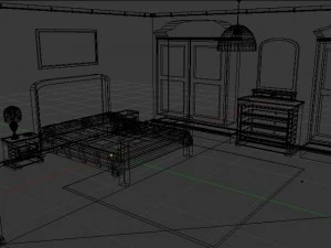 classic bedroom 3D Model