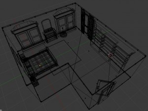 classic bedroom Modello 3D