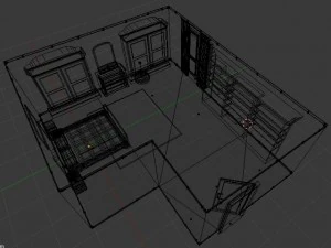 classic bedroom 3D Model