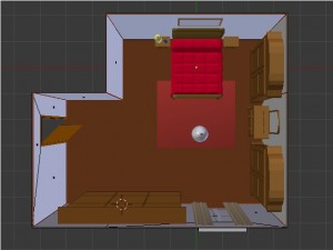 classic bedroom Modello 3D