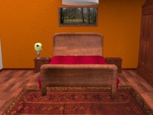 classic bedroom Modello 3D