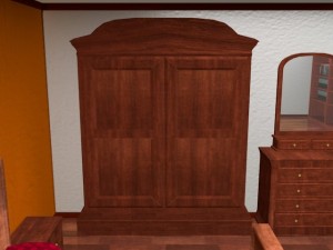 classic bedroom Modello 3D